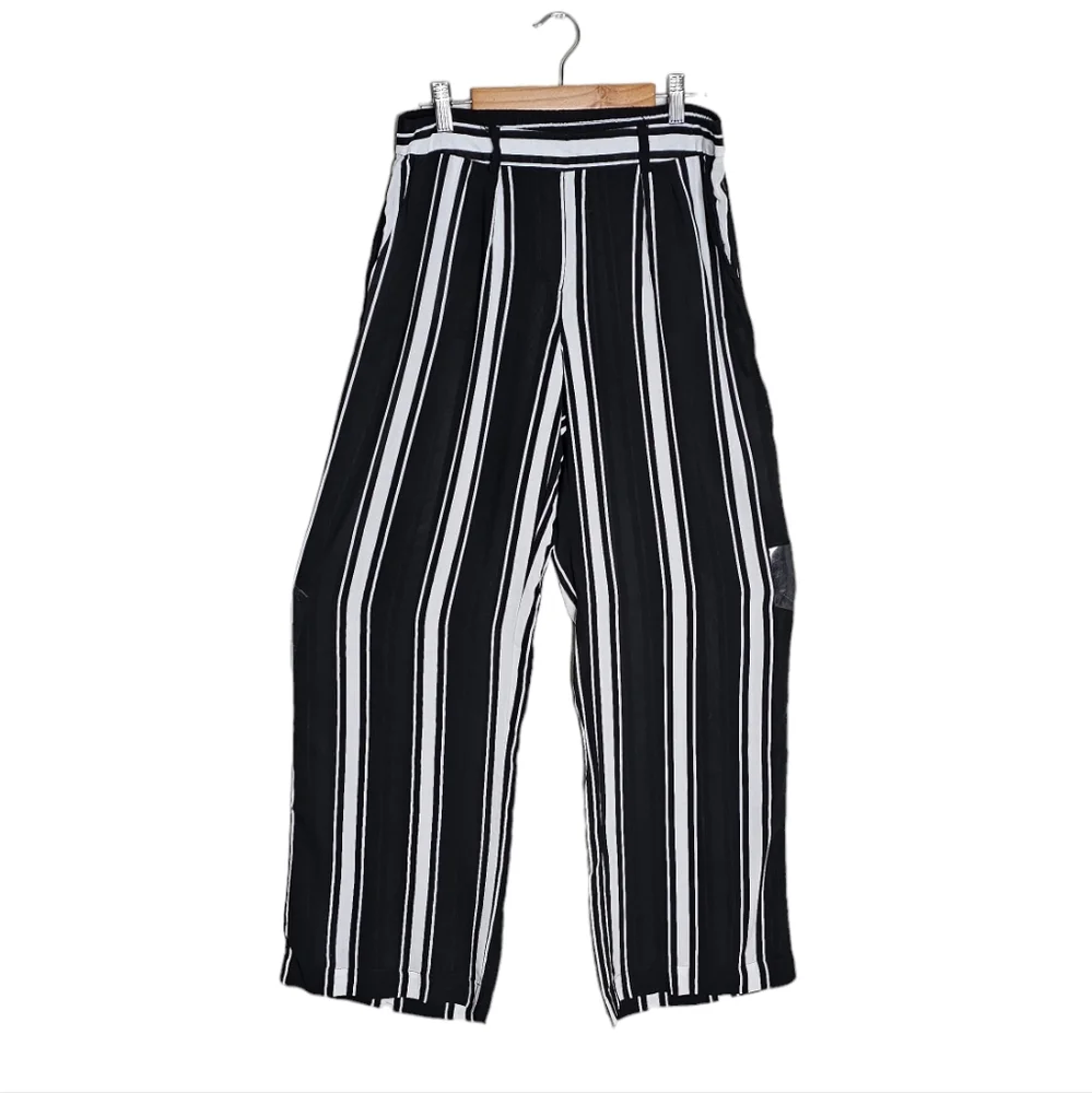 Zac & Rachel Striped Slim-Fit Pull-on Palazzo Pants Size 6 - Picture 6 of 7
